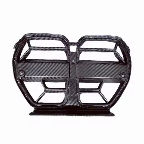 3K True Carbon Fiber MP Style Front Bumper Grille for BMW G80 G82 G83 M3 M4 2021+ Body Kit