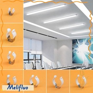 MELIFLUO 5Pcs Spring Terry Clip, With Rubber Protection Base Tool Lamp Tube Clip,  Fixing Clips Clam
