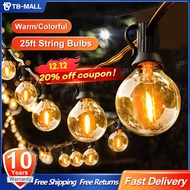 【In stock】LED String Light Tungsten String Light Holiday Light Waterproof Outdoor G40 LED Bulbs 25FT