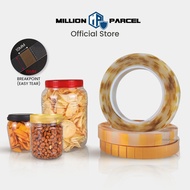 MillionParcel PVC Sealing Tape for Tin Cans – Food Grade, No Residue, Ready Cut for Cookie/Biscuit/J