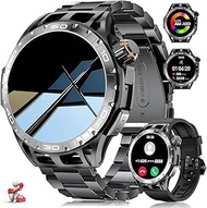 LAKEYLOYI Military Smart Watch for Men 1.43" AMOLED Bluetooth Call with 100+ Sports Modes Fitness Tr