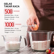 500 ml Glass Measuring Cup / 1000 ml Glass Measuring Cup / Tempered Glass Measuring Cup (8105264 , 8