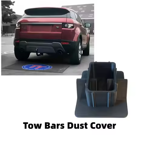 2PCS Car Tow Bar Detachable Dust Cover Tow Bars Dust Cover Exterior Towing Device Dust Cover For Tow