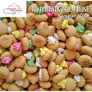 Biskuit Roti Benik Roti Kancing Gem Bunga Gem Rose 500gr
