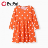 PatPat Toddler Girl Polka dots/ Floral Print Dress
