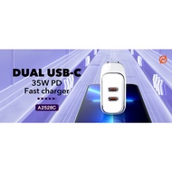 LDNIO A2528 35W Super Fast Charging Dual PD Charger