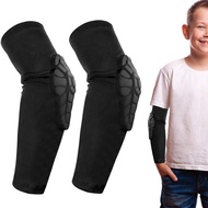 1 Pair Honeycomb Anti-Collision Elbow Pads Children Soccer Basketball Football Sports Arm Sleeves Elbow ce Kids Teenagers