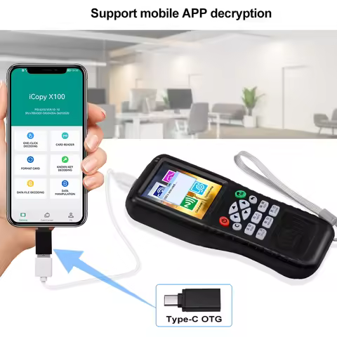 OBO New RFID Card Copier Reader Multi-Frequency NFC Reader/Writer Duplicator APP Encryption Decoder 
