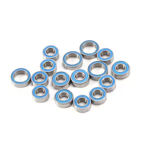 16PCS Rubber Sealed Ball Bearing Kit for Tamiya TT02 TT-02 TT02D TT-02D 1/10 RC Car Upgrades Parts A