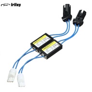 iriisy 2Pcs 12V LED Warning Canceller Decoder 501 T10 W5W NO Canbus OCB Error Load Resistor DC 12V A