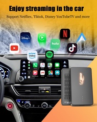 Wireless CarPlay ADAPTER Netflix สร้างใน Youtube TikTok CarPlay รองรับ Android Auto CarPlay Video
