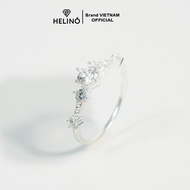 Nhẫn bạc nữ HELINO Princess đính đá lấp lánh trang sức cao cấp N22