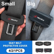 [Ready Stock] 4/2/1pcs ISUZU Logo Car Seat Belt Buckle Protector Cover Silicone Safe Belt Buckle Ant