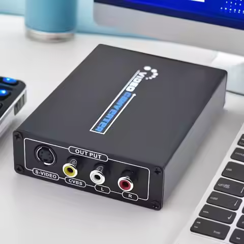 High Quality AV S-Video CVBS Converter Audio HDMI-Compatible to S Video + S Video Composite Switcher