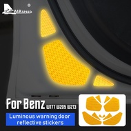 For Mercedes Benz A C E Class W213 W177 W205 Accessories Interior Trim Door Luminous Warning Light Reflective Stickers