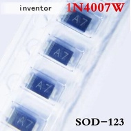 (100pcs) 1N4007W A7 SOD-123FL 1206 SMD Schottky diode 1N4007 (Marking A7)