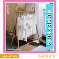 STANDING HANGER KAYU / GANTUNGAN BAJU / RAK BAJU PAKAIAN