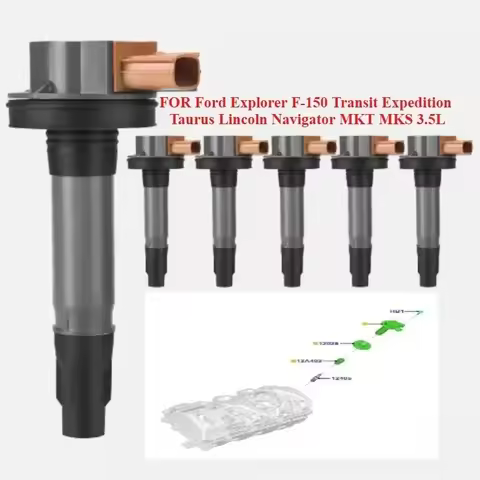 Set of 6 Ignition Coils UF646#BL3E-12A375-CC For Ford Explorer F-150 Transit Expedition Taurus Linco