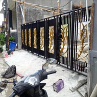 pagar lipat besi plat