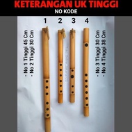 Suling bambu dangdut Seruling bambu Sunda Lubang 6 panjang 45 cm