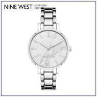 Nine West NW2715MASV Silver Tone Watch and Stainless Steel Metal Band