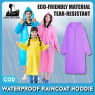 Das Nature™ Waterproof Rain Coat Hoodie Women Men Thick Poncho Rain Coat Outdoor Travel Rainwear Reu