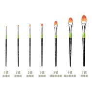 Korea HWAHONG 982F (Green) Tear Slot Brush/Concealer Brush/Foundation Brush (1pc) Makeup [Small San 