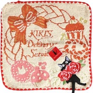 日本精品 宮崎駿 魔女宅急便 Kiki's Delivery Service Cat 黑貓 柔軟手巾 毛巾 Face & Hand Towel Handkerchief 10寸 包郵 - 麵包花環