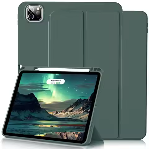 Pencil Case for iPad Air Pro 10.9 11 12.9 13 A16 10th 11th Generation Air 4 5 6 7 Trifold Stand Flip