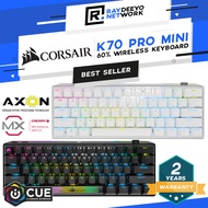CORSAIR K70 PRO MINI WIRELESS RGB Mechanical Gaming Keyboard [60% Layout/2.4GHz/Bluetooth/Hot-Swappable]