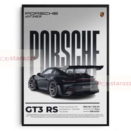 PORSCHE GT3 RS Wall Painting, Decorative Canvas Poster, Bedroom Decor, Desk Decor