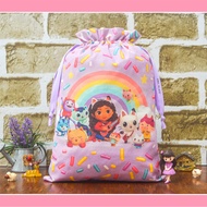 Full Print 1 side Goodie Bag Pouch Drawstring Belacu custom Birthday Bag size 20x25