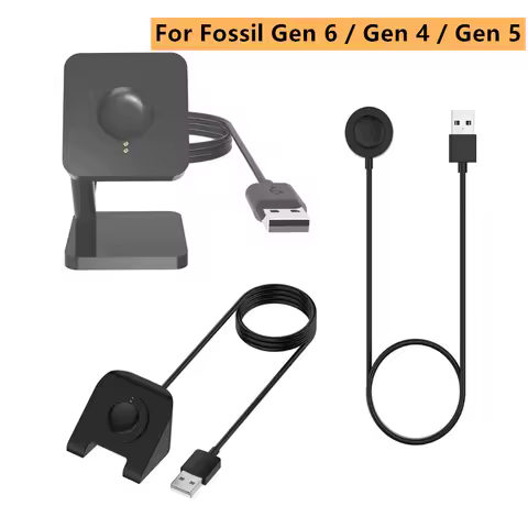 1M USB Magnetic Fast Charge Charger Dock For Fossil Gen 6 / Fossil Gen 4 / Fossil Gen 5 Smart Watch 