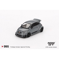 MINI GT No.995 Abarth 595 LB-Works x Abas Works Grey MGT00995