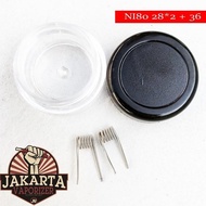 fused clapton premium 28*2 +36 nichrome 80 ni80 coil prebuilt vape