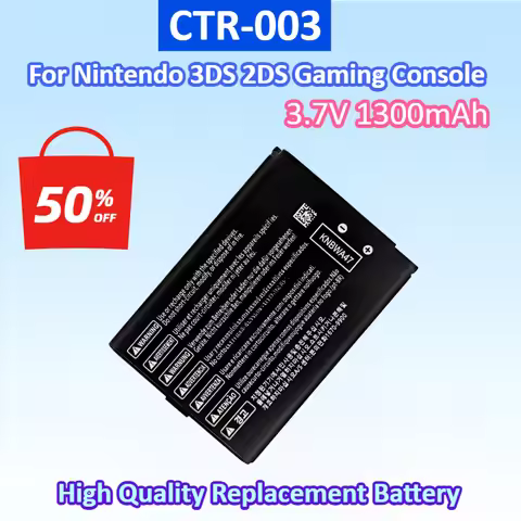 CTR-003 3.7V 1300mAh Nintendo 3DS 2DS NEW 2DS XL Battery Lipo Battery for Nintendo N3DS Gamepad Cont