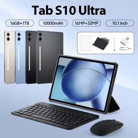 2026 New Tab S10 Ultra Screen Hot Tablet 10.1inch HD Android15 5G Global 10000mah tablets PC WIFI GP