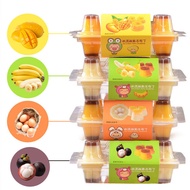 Ice Cream Pudding 280g Taiwan Imported Food Treasure Island Mother Fruit Flavor Double Layer Jelly Children Snacks Wholesale