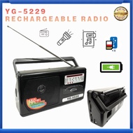 YG-5229 portable radio band with FM/AM/SW electric 1-3 band radio