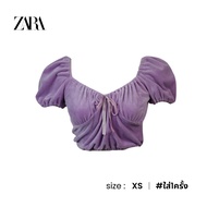 ZARA เสื้อกำมะหยี่แขนพอง W001-141