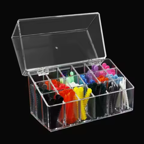 new High quality 18holes Dental Ligature Tie Case Acrylic Dental Ligature Tie Holder transparent pla