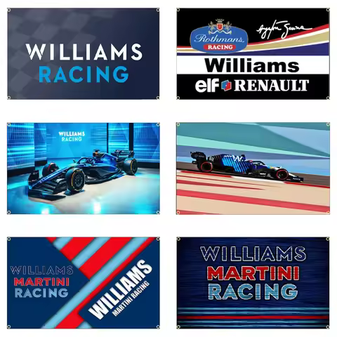 Banner 60 X 90cm 90 X150cm Williams racing Flag Printed Martini flag Banner For Decor
