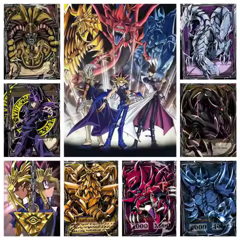 Yu-Gi-Oh 5D DIY Diamond Painting Mosaic Duel Monsters Full Drill Cross Stitch Kits Art Drill Rhinest