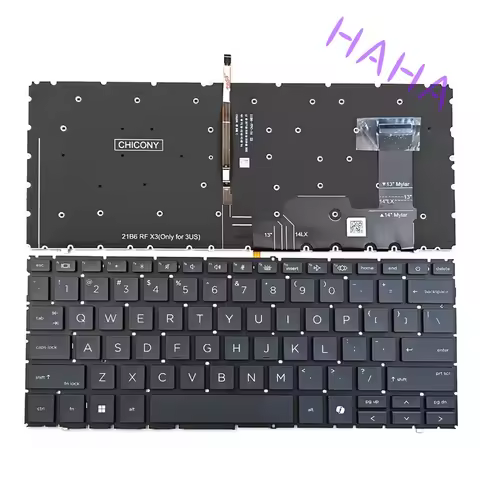 H+New For HP EliteBook 830 835 840 845 G11 / Zbook Firefly 14 G11 Laptop Keyboard US Backlit