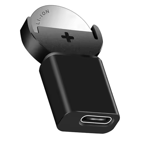 USB Type-C Plug Li-ion LIR2032 LIR2025 ML2032 ML2025 CR2032 Coin Button Cell Battery Adapter USB C C
