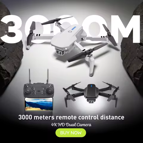 KBDFA E88Pro Drone Profesional 4K HD Dual Camera 5000 Meter Remote Control Distance Helicopter Folda