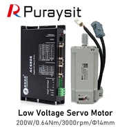 HY Puraysit Leadshine Servo Motor Kits 200W ACS806 ACM602V36-01-1000 0.64Nm 3000rpm Dia.14mm for Ink
