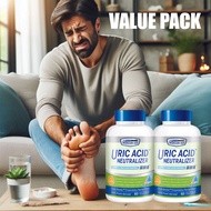 [2 BOTS VALUE PACK]US CLINICALS URIC ACID NEUTRALIZER| EASES JOINT DISCOMFORT 60+60'S EXP 12/2027