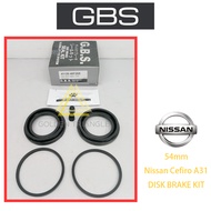 GBS Disc Brake Caliper Repair Kit Front for 41120-40F26X - 54mm Nissan Cefiro A31