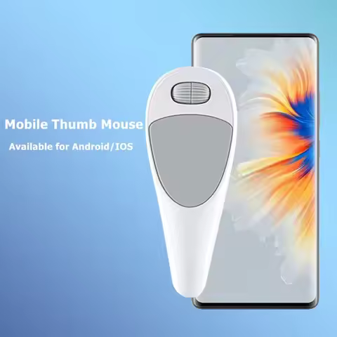 Bluetooth Wireless Air Mouse Rechargeable Type-C Ergonomic Mouse Touch Control Thumb Mini Mouse for 